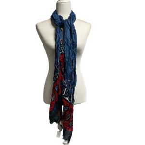 Ann Taylor LOFT Plaid & Paisley Scarf